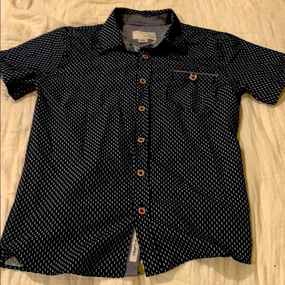 Boys never used button down shirt